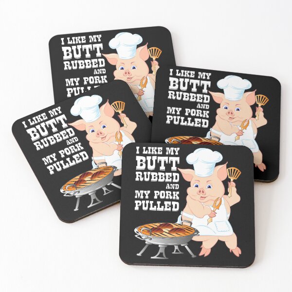 Item preview, I Like My Butt Rubbed and My Pork Pulled BBQ for Men designed and sold by ZNOVANNA.