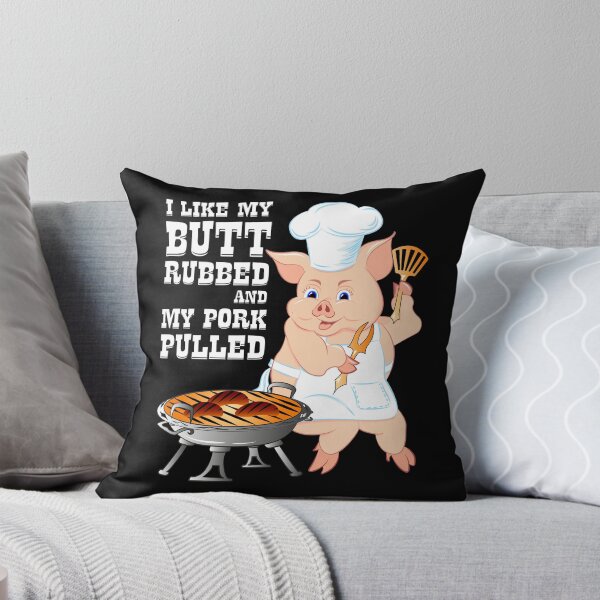 Item preview, I Like My Butt Rubbed and My Pork Pulled BBQ for Men designed and sold by ZNOVANNA.