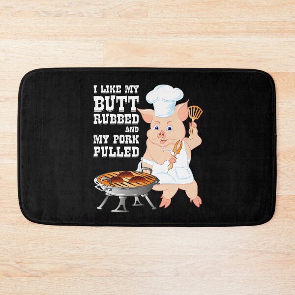 Item preview, I Like My Butt Rubbed and My Pork Pulled BBQ for Men designed and sold by ZNOVANNA.