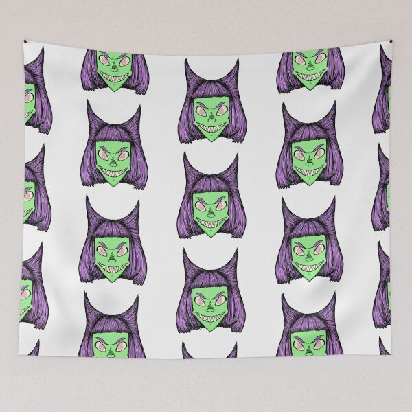 Item preview, Butt Witch Floating Head Illustration designed and sold by omnishamblesart.