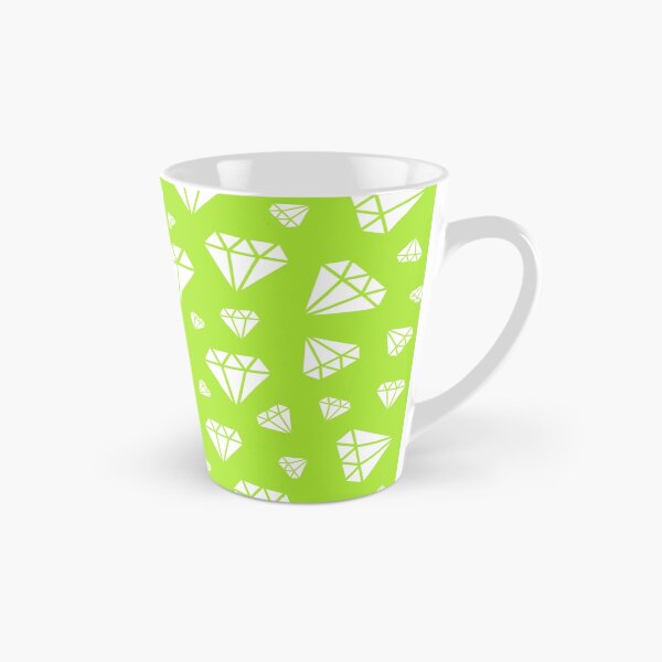 Item preview, Lime Green Faceted Diamonds Pattern designed and sold by ImageNugget.
