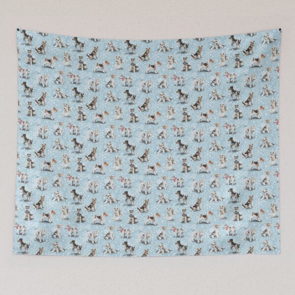 Item preview, Winter Fox Terriers designed and sold by Elspeth Rose Design.