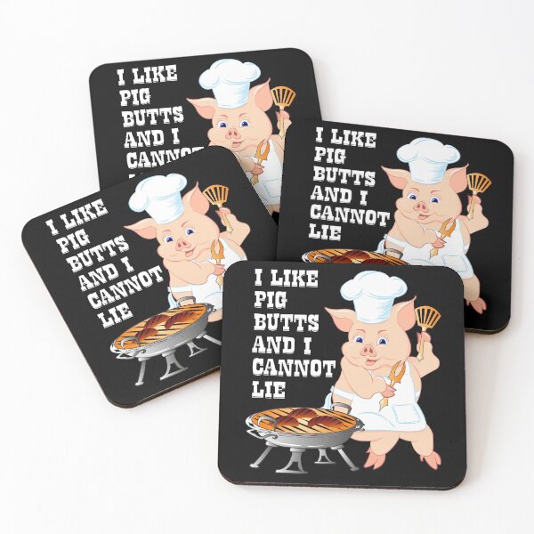 Item preview, I Like Pig Butts And I Cannot Lie Funny BBQ Grilling designed and sold by ZNOVANNA.