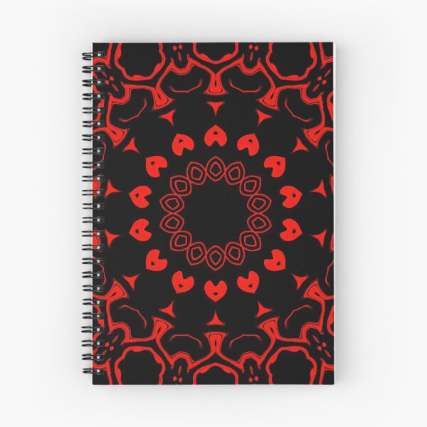 Item preview, Red Mandala Monochrome, pattern 1 designed and sold by Bennydoscope.