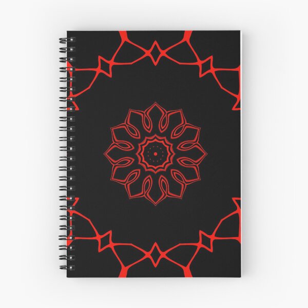 Item preview, Red Mandala Monochrome, Pattern 3 designed and sold by Bennydoscope.