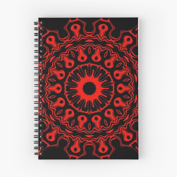 Item preview, Red Mandala Monochrome, pattern 5 designed and sold by Bennydoscope.