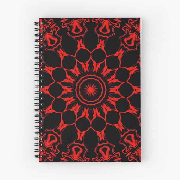 Item preview, Red Mandala Monochrome, Pattern 6 designed and sold by Bennydoscope.