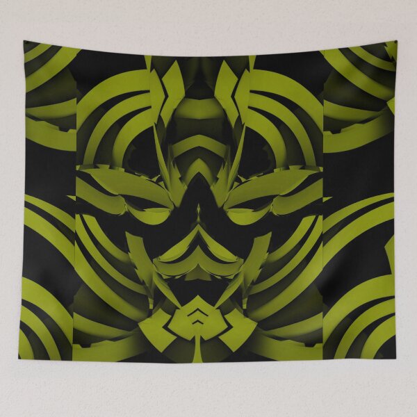 Item preview, Curvilinear Project No. 270 ( Green Smile ) designed and sold by CurvilinearArt.