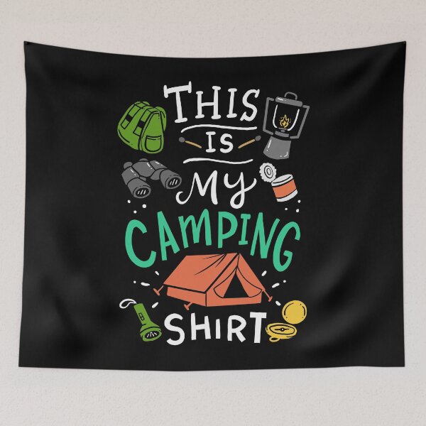 Item preview, Camping Shirt designed and sold by 4tomic.