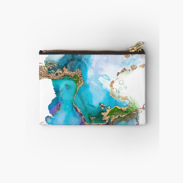 Item preview, Abstract Faux Marble Mermaid Gemstone With Gold Glitter designed and sold by MysticMarble.