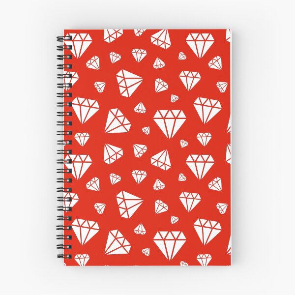 Item preview, Red Faceted Diamonds Pattern designed and sold by ImageNugget.
