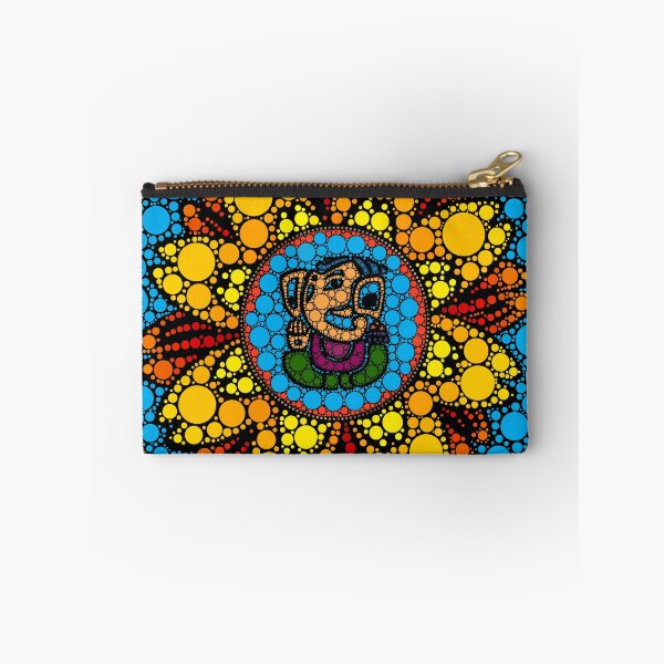 Item preview, Colorful Ganesha in Marigold Flower Mandala Dot Art designed and sold by k9printart.