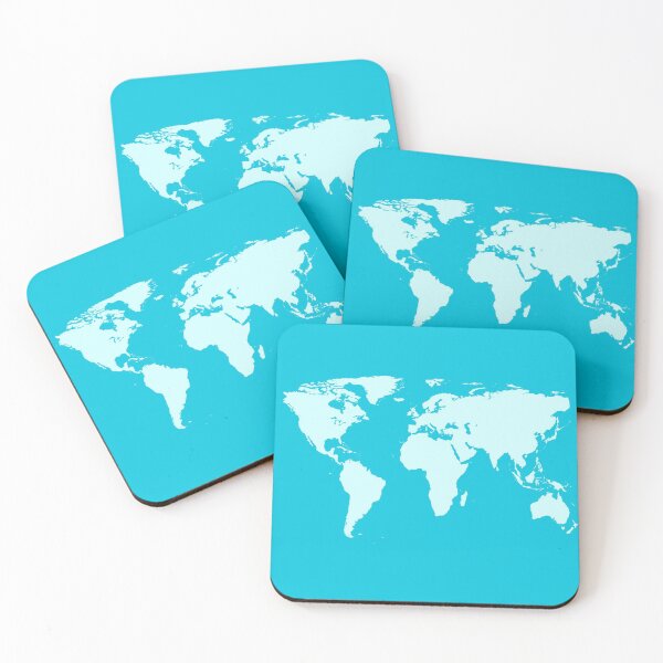 Item preview, Fullcolor World map - blue designed and sold by Aurealis.
