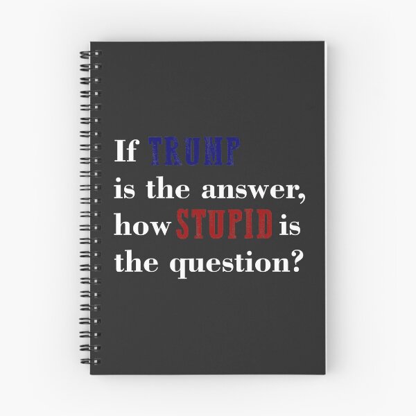Item preview, If TRUMP is the answer STUPID question Anti Trump 2020 funny designed and sold by hadleydesigns.