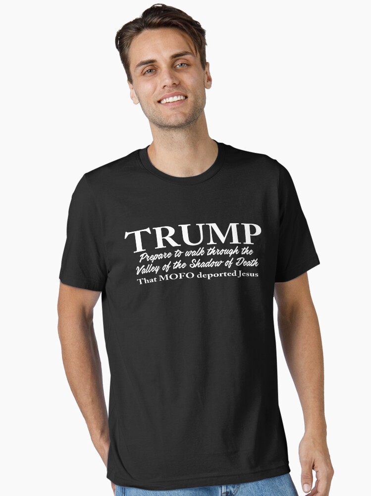 Thumbnail 1 of 7, Essential T-Shirt, Trump - Shadow of Death Design designed and sold by Mbranco.