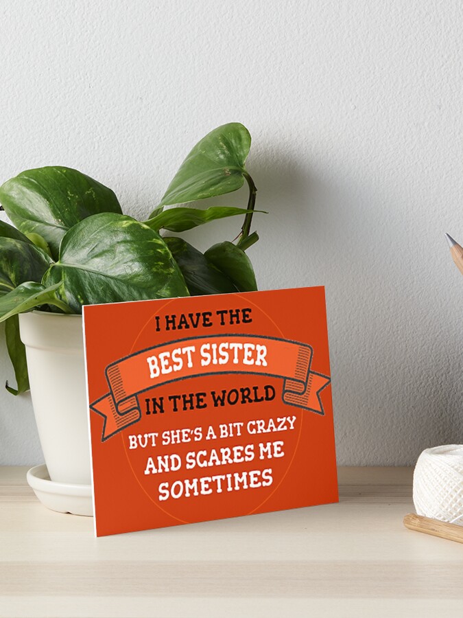 Buy Sister Gifts from Sister, Brother - Sister Birthday Gift - Rakhi Gift  Funny Best Sister Gifts for Soul Sister, Big Sister, Little Sister - I Walk  Through Fire for You Sister -