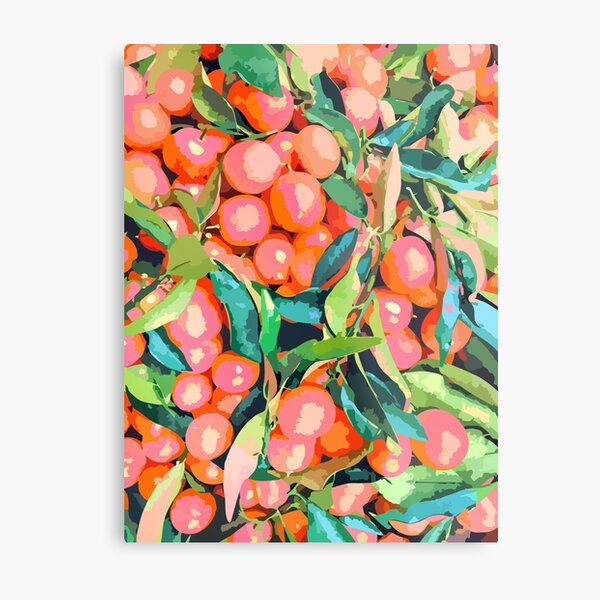 Fruit Garden #painting #digitalart #nature Metal Print