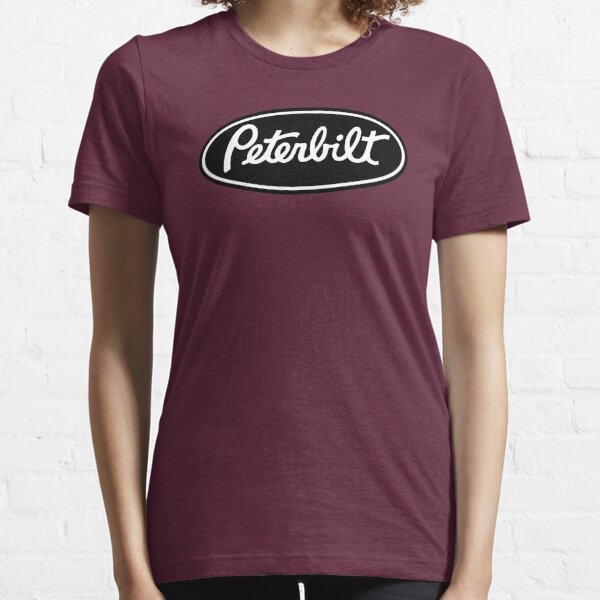 Peterbilt Truck Logo schwarz weiß Essential T-Shirt