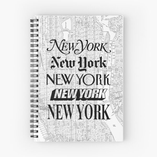 Item preview, New York City - Vintage Street Map Typography designed and sold by MotivatedType.