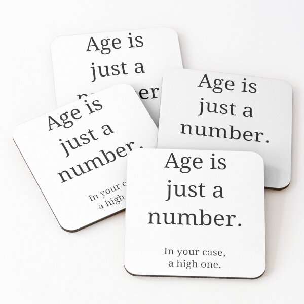 Item preview, Age is just a number birthday designed and sold by kailukask.