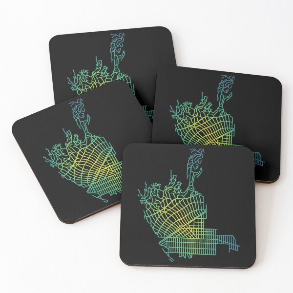 Item preview, Beverly Hills, LA, USA Colored Street Network Map Graphic designed and sold by ramiro.