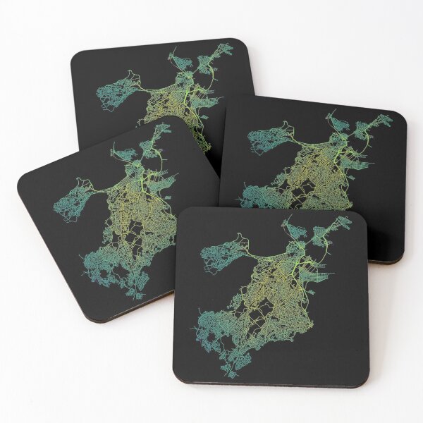 Item preview, Boston, USA Colored Street Network Map Graphic designed and sold by ramiro.