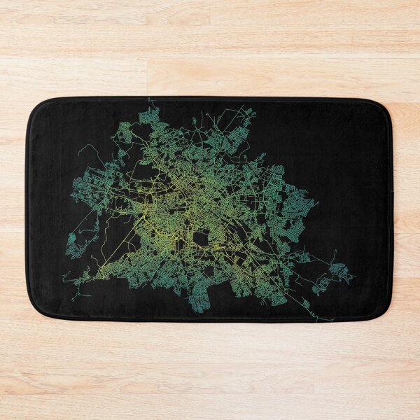Item preview, Berlin, Germany Colored Street Network Map Graphic designed and sold by ramiro.