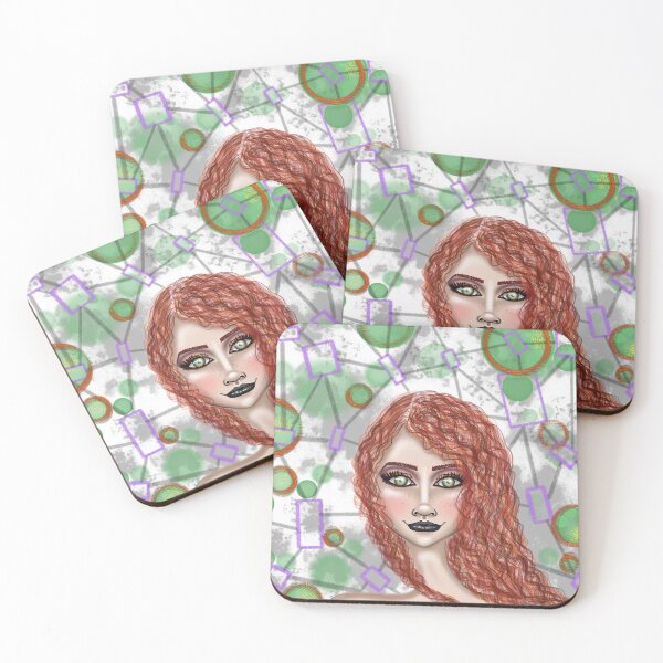 Item preview, Whimsical digitial girl design designed and sold by Lanie K Art.