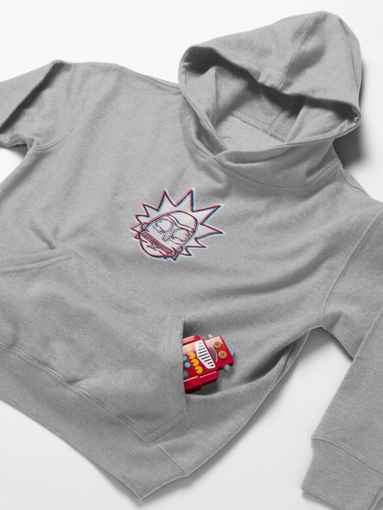 Alternate view of 3d Rick Sanchez from Rick and Morty™ Kids Pullover Hoodie
