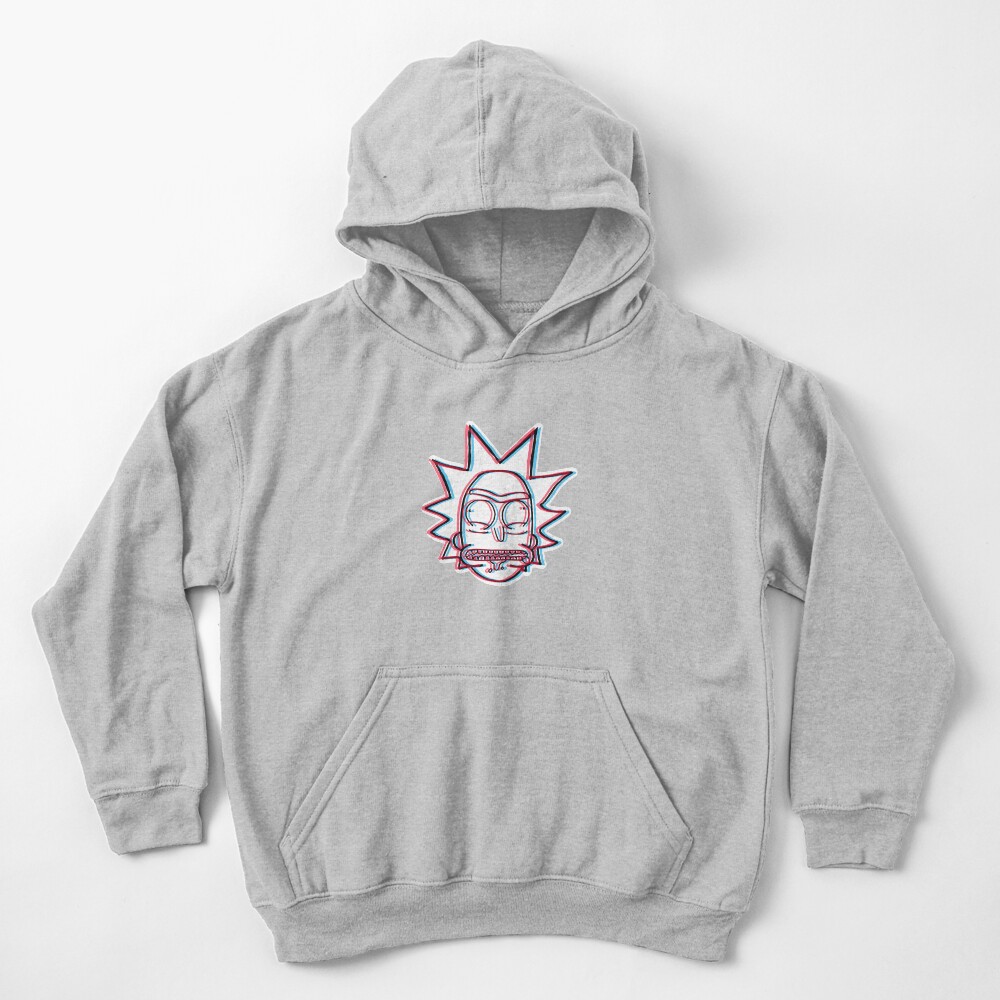 3d Rick Sanchez from Rick and Morty™ Kids Pullover Hoodie
