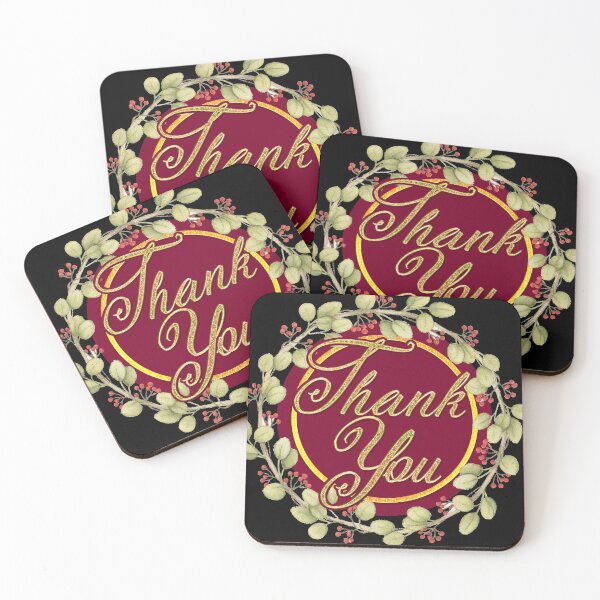 Item preview, Gold Thank You Wreath designed and sold by webgrrl.