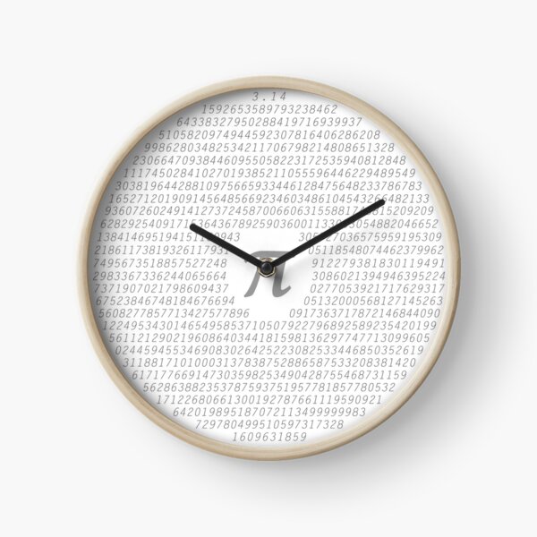 1000 Digits of Pi Clock