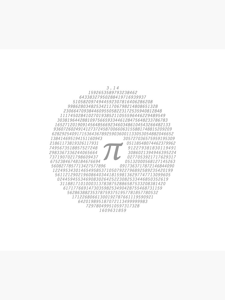  1000 digits of pi poster for sale by wisdomofclouds redbubble