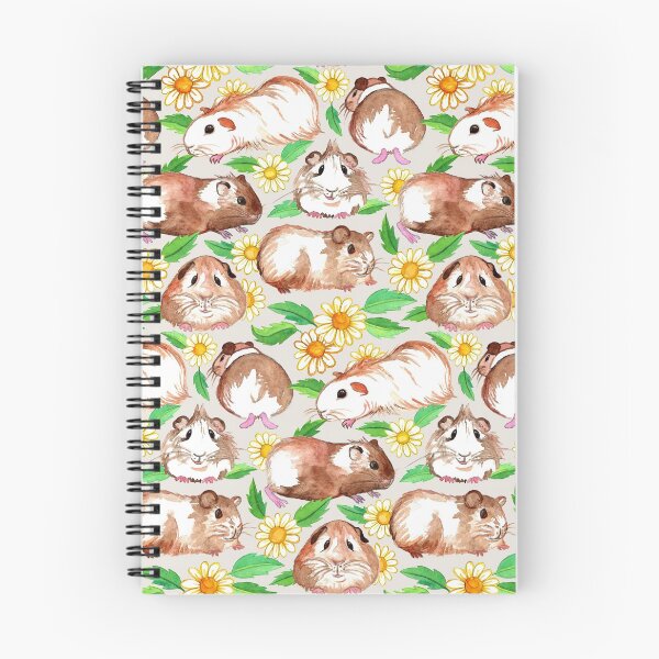 Item preview, Guinea Pigs and Daisies in Watercolor designed and sold by micklyn.