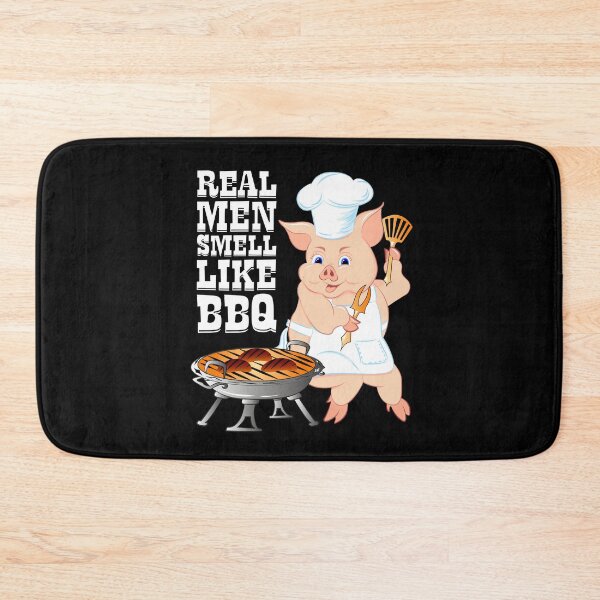 Item preview, Real Men Smell Like BBQ Funny Barbecue Grill designed and sold by ZNOVANNA.