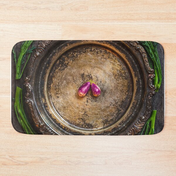 Item preview, siamese eggplant with spigariello riccia broccoli designed and sold by alan shapiro.