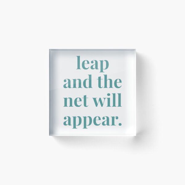 Item preview, Leap and The Net Will Appear designed and sold by Bessy.