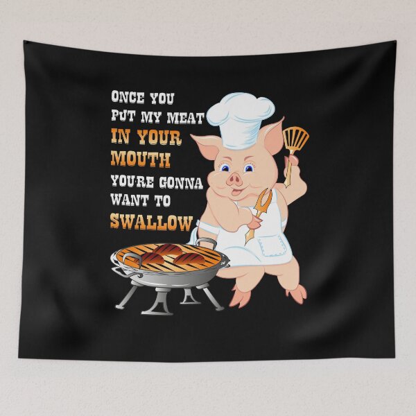 Item preview, Once You Put My Meat In Your Mouth Dirty Adult BBQ Grill designed and sold by ZNOVANNA.