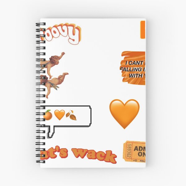 Item preview, Orange aesthetic stickers pack designed and sold by courtneylouix.