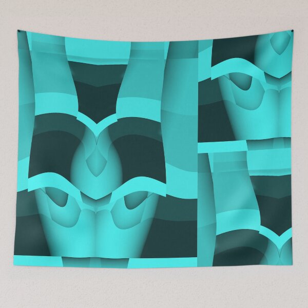Item preview, Curvilinear Project No. 269 ( Blue Gaze ) designed and sold by CurvilinearArt.