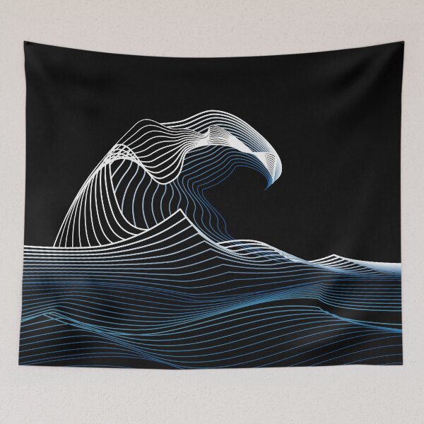 Item preview, Dramabite The Minimal Wave off Kanagawa designed and sold by dramabite.