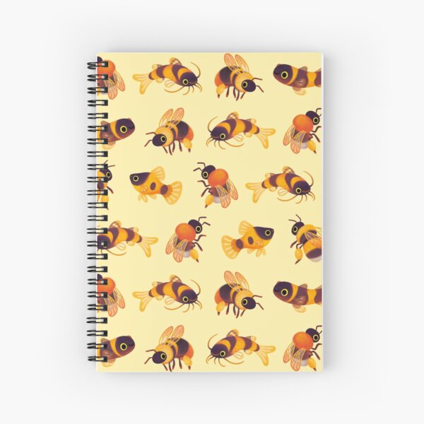 Bumblebee and fish Spiral Notebook