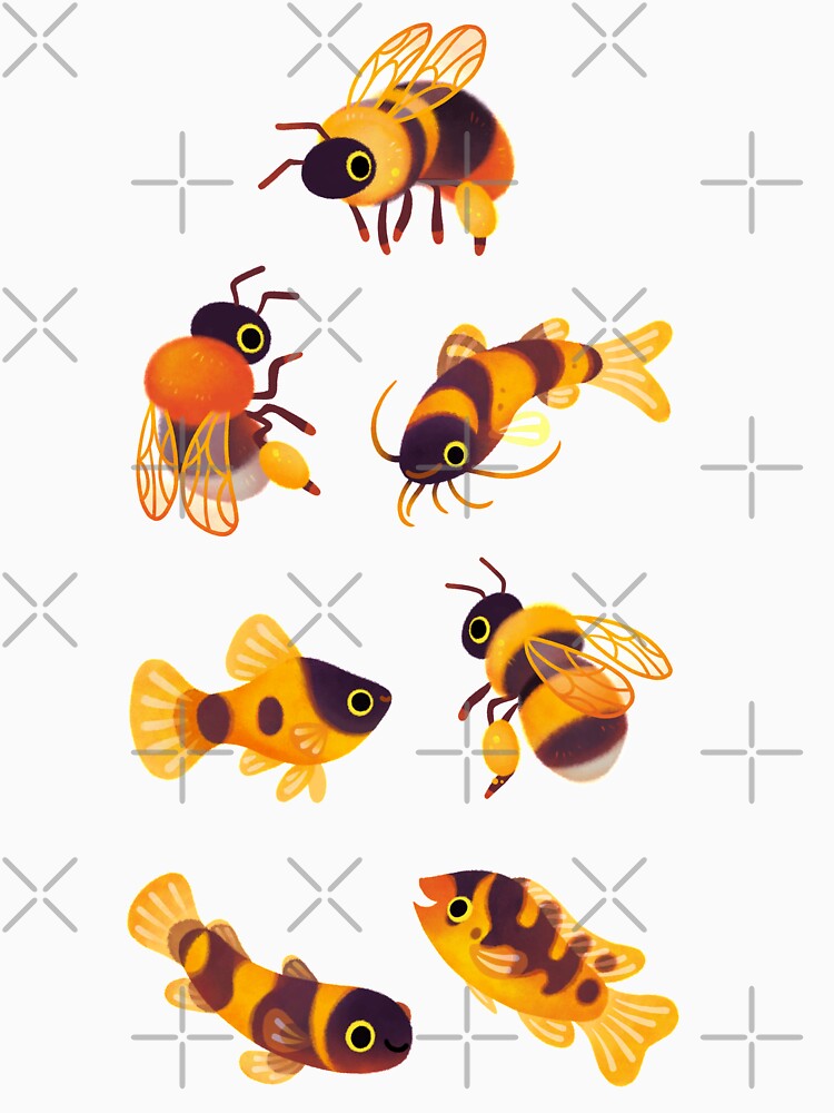 Bumblebee and fish by pikaole