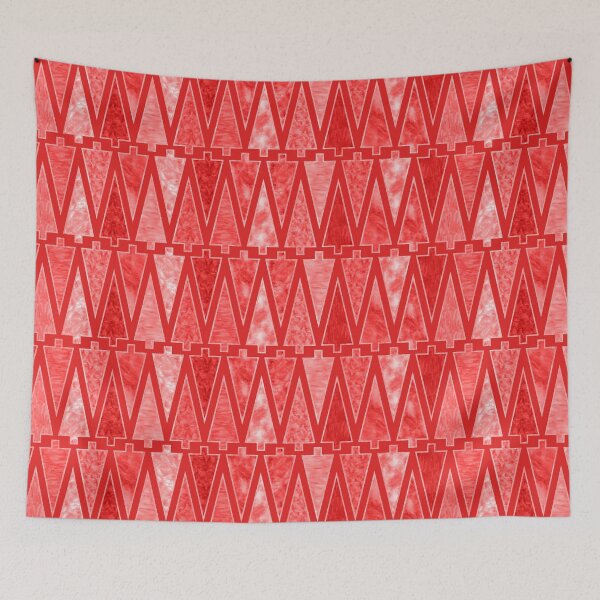 Item preview, Red Mid Century Modern Trees designed and sold by Elsy's Art.