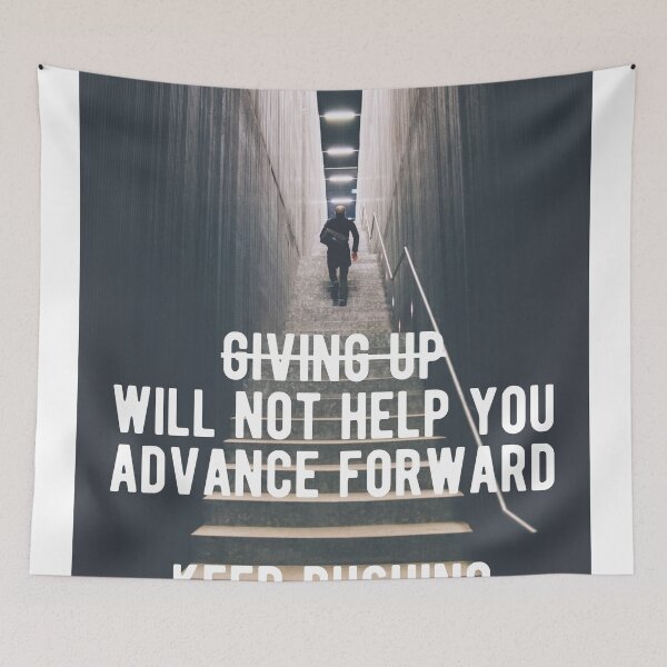 Item preview, Motivational - Keep pushing forward Quote designed and sold by MotivationFlow.
