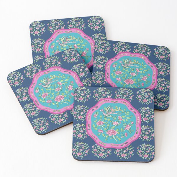 Item preview, Turquoise-Navy PERANAKAN PLATE designed and sold by designsMM.
