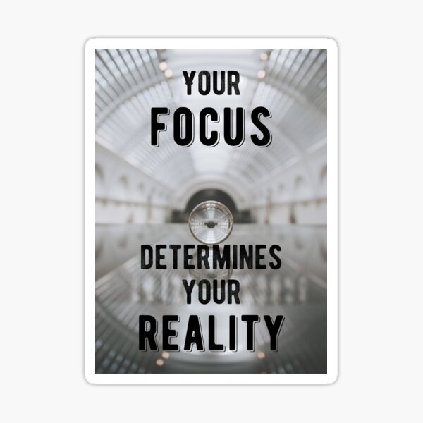 Item preview, Motivational - Focus Determines Reality Quote designed and sold by MotivationFlow.