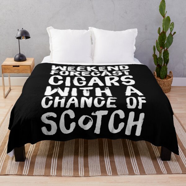 Item preview, Cigar Scotch Lover Weekend Forecast designed and sold by BiagioDeFranco.
