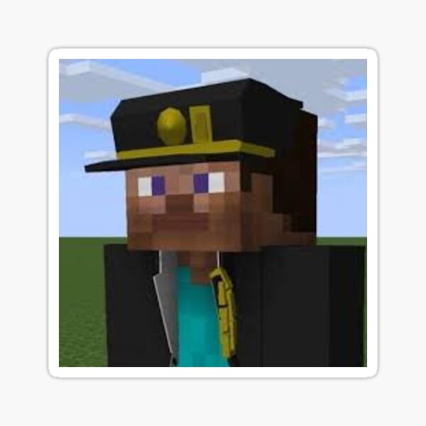 Cursed Minecraft Stickers Redbubble - cursed images roblox decals