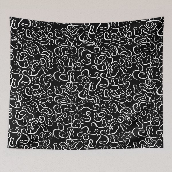 Item preview, Cat Pattern In White designed and sold by Peter Hertzberg.